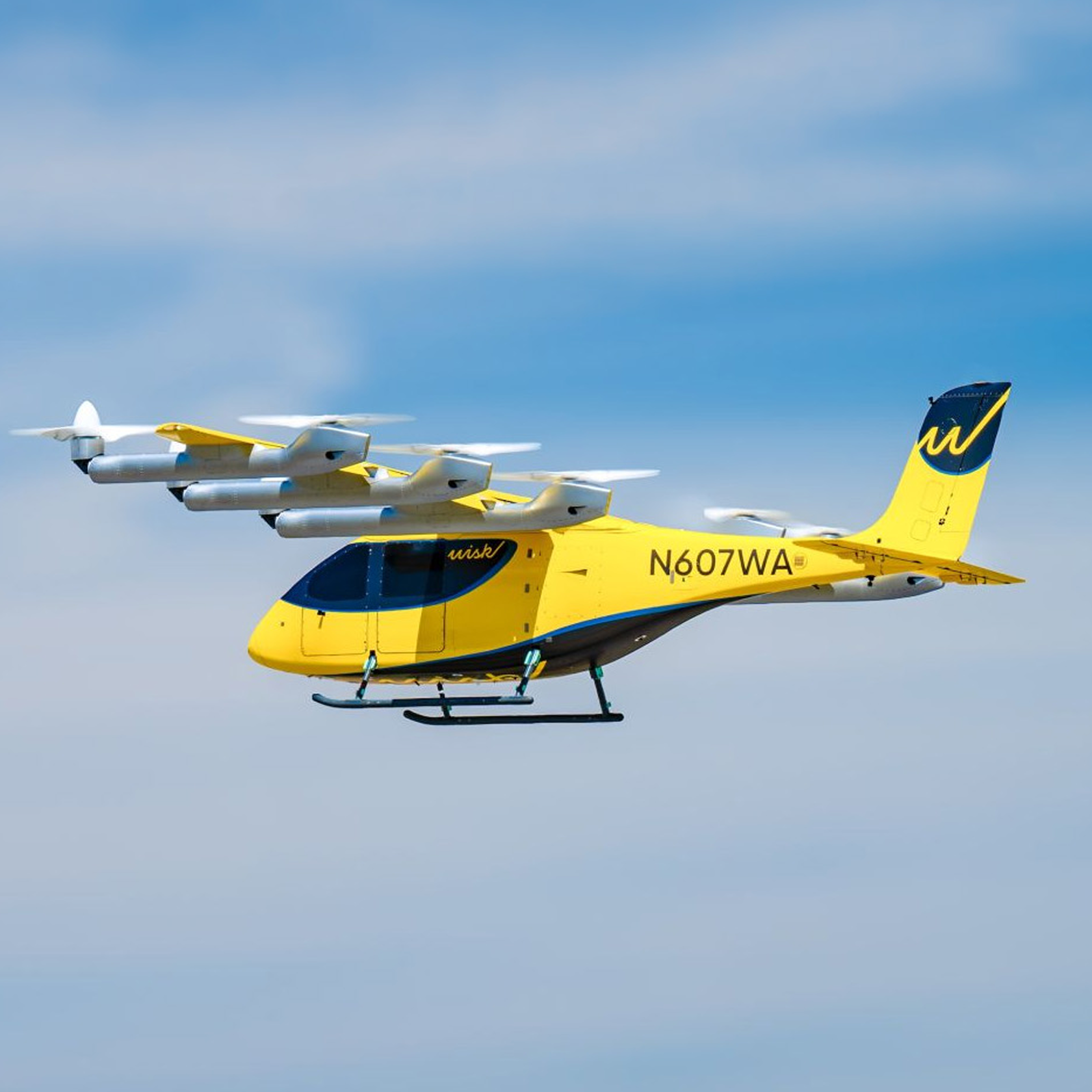 Wisk electric aircraft in flight